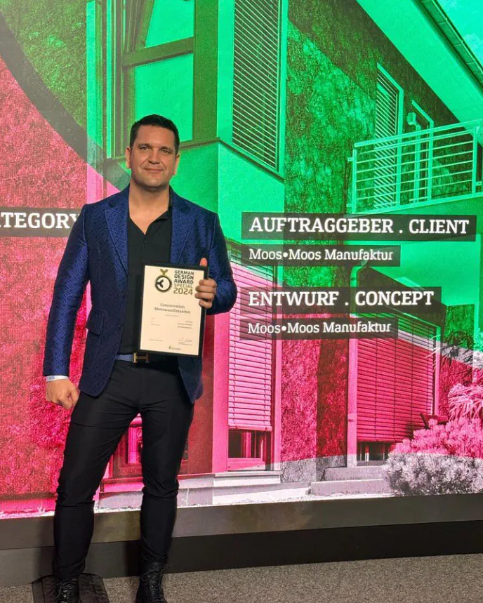 German Design Award Special 2024 — Andreas Bergermann lors de la cérémonie de remise des prix à Francfort