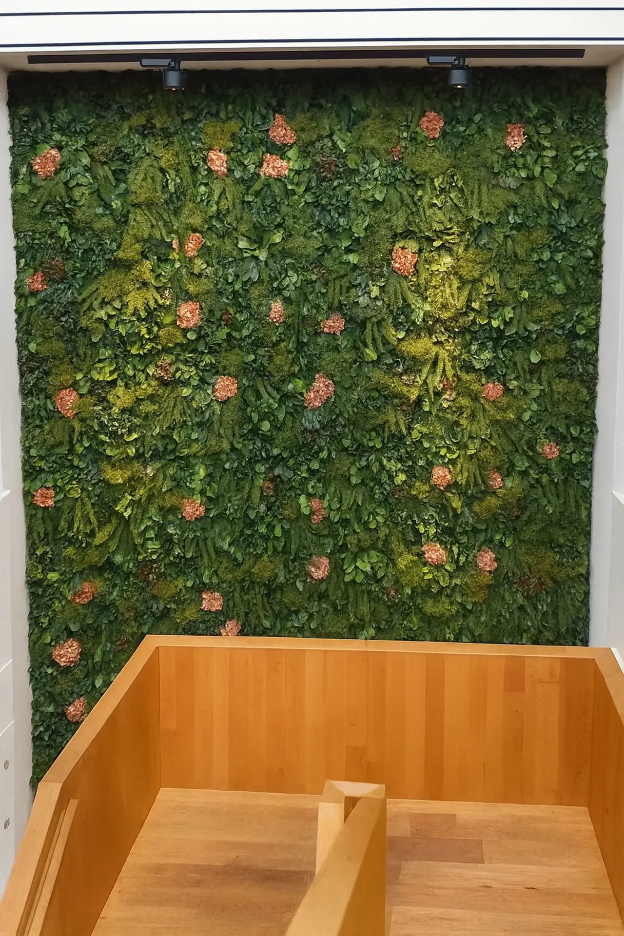 Mur floral — Fleurs naturalisées — Aménagement végétal mural par MOOSMOOS