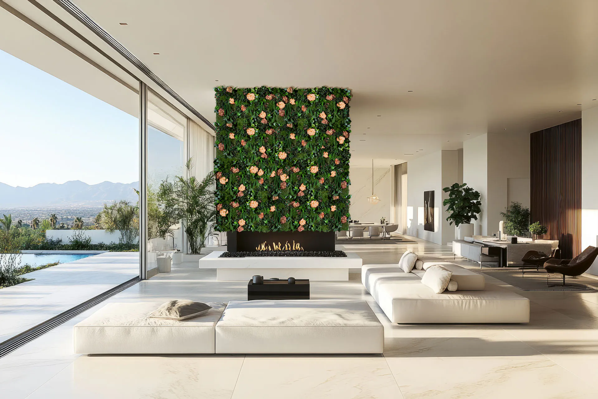 Mur végétal « Luxus » pour salon — Mur végétalisé par MOOSMOOS
