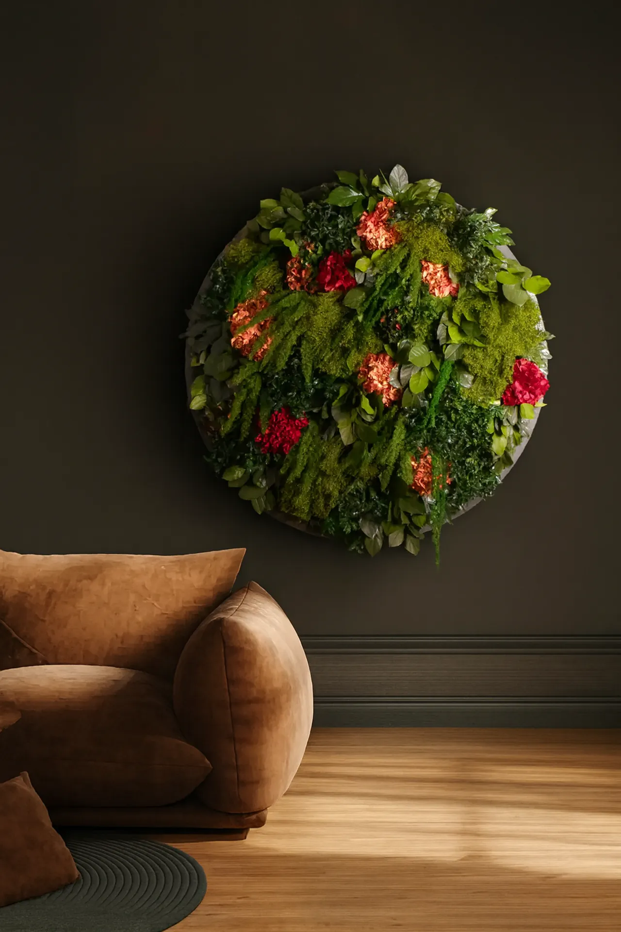 Hanging Garden : un bureau moderne — végétalisation de plafond par MOOSMOOS