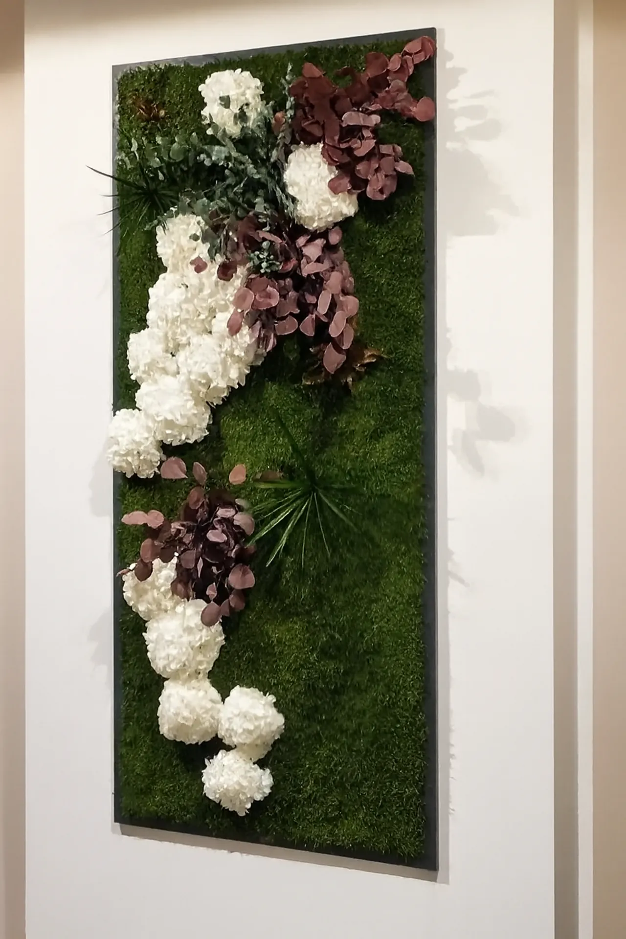 Tableau en mousse « Designmoosbild » Blanc Bordeaux — Tableaux en mousse de MOOSMOOS