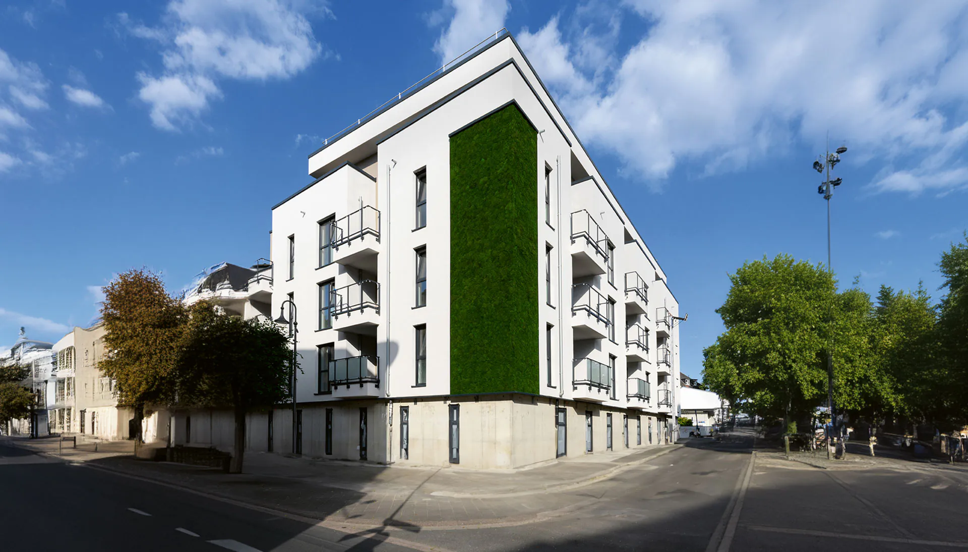 Projets d’architecture écologique — Maison d’habitation à façade recouverte de mousse