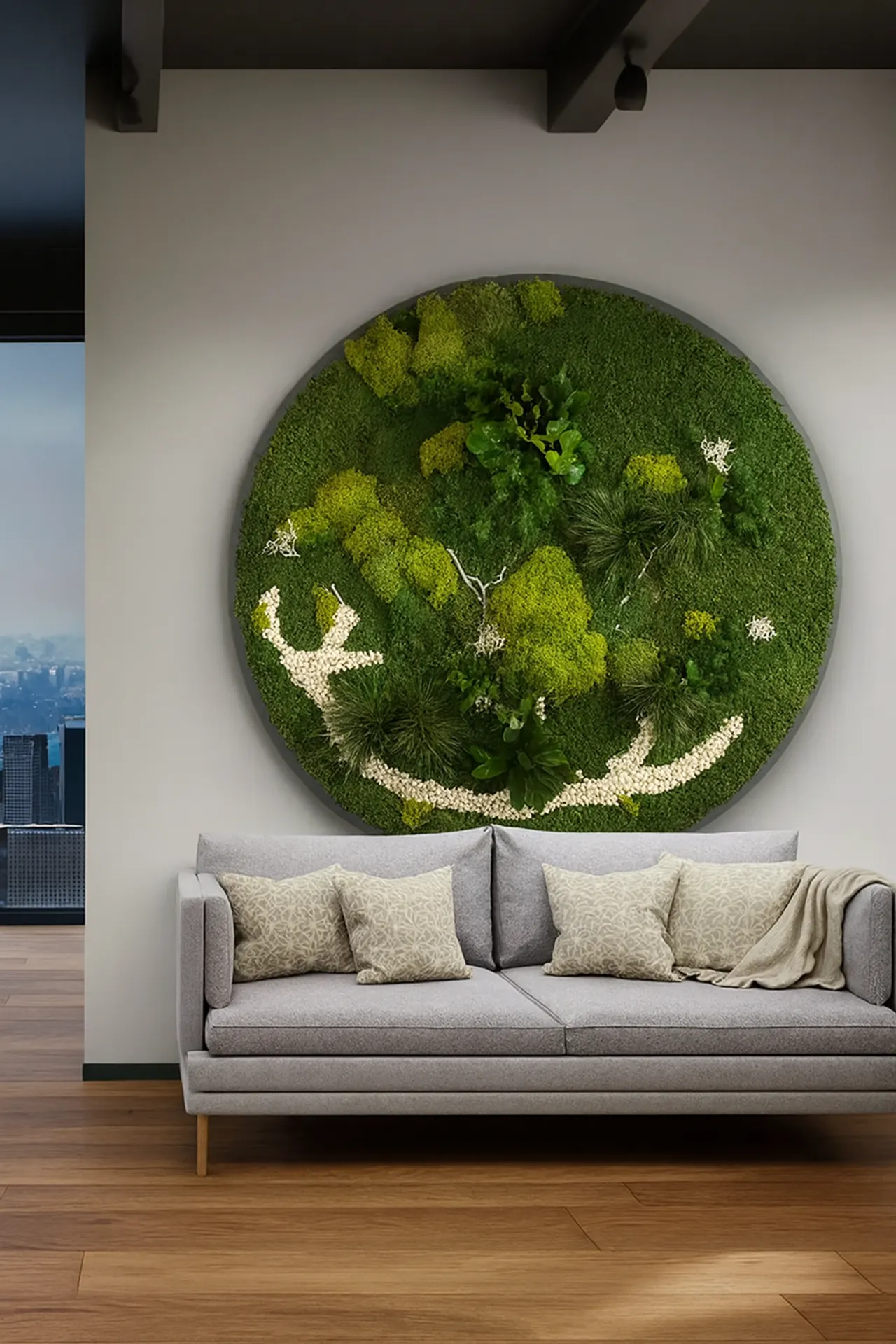 Tableau en mousse — Art moderne de salon en mousse — Tableaux en mousse de MOOSMOOS