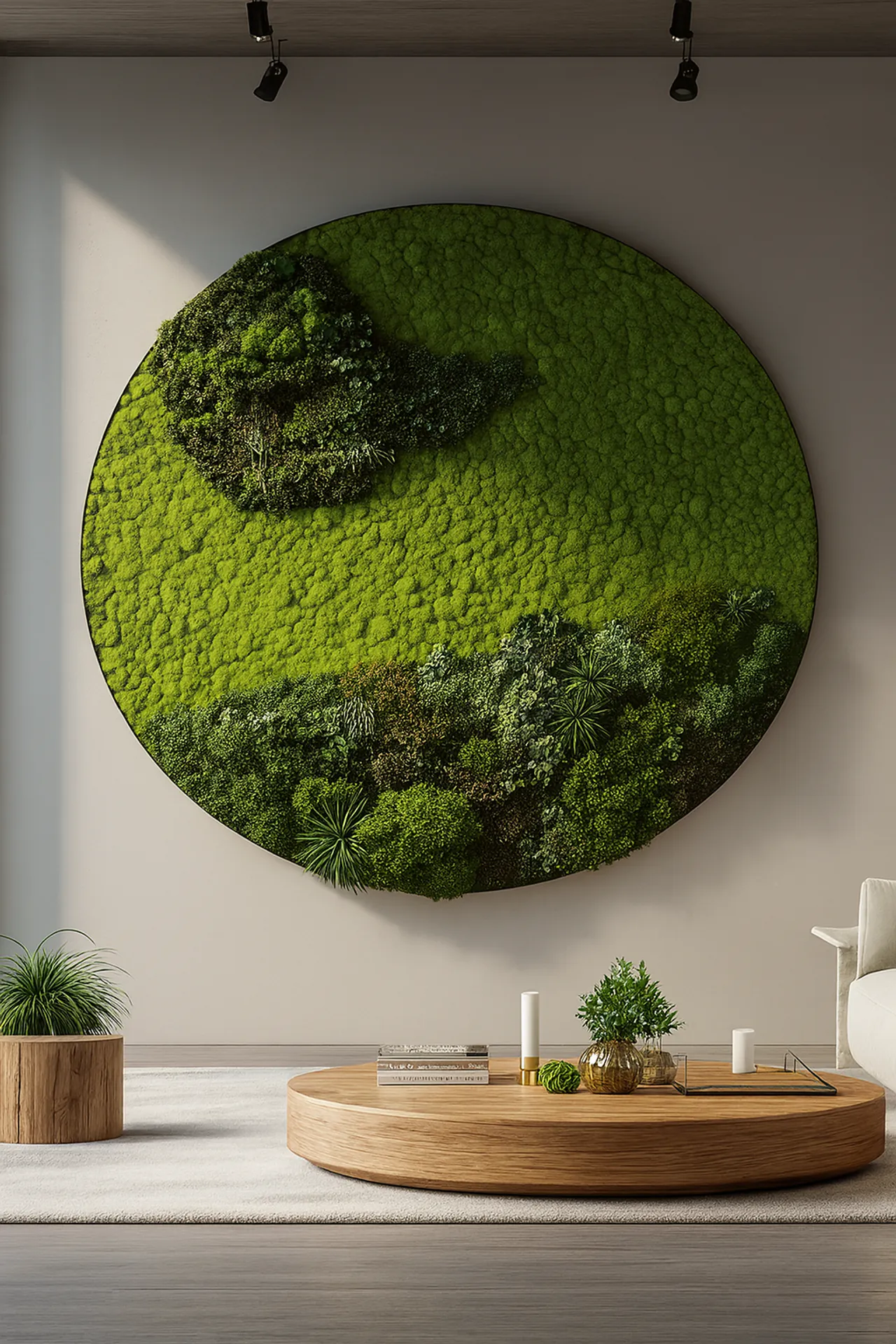 Tableau en mousse « Espace de vie rond » — Tableaux en mousse de MOOSMOOS
