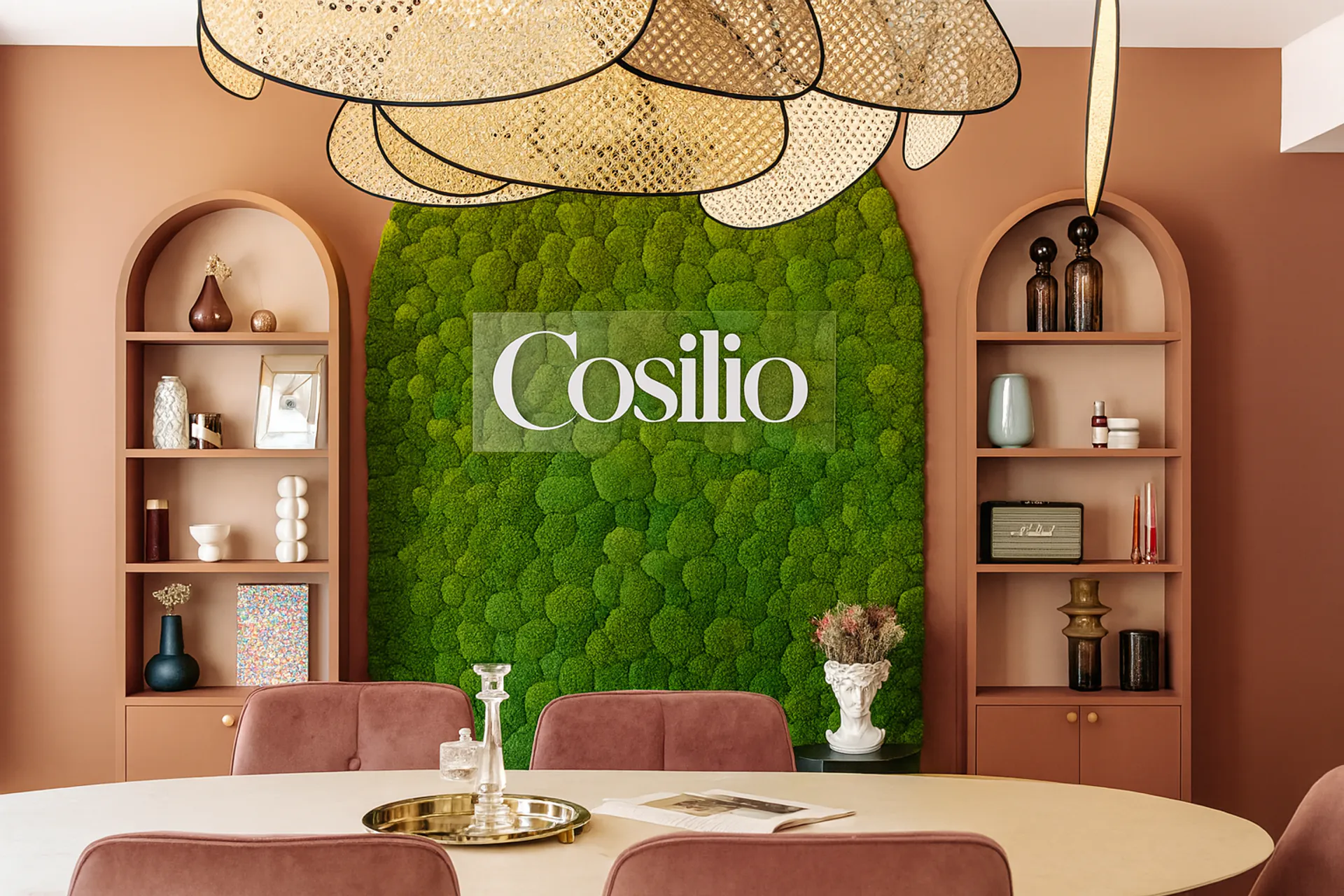 Logo en mousse — Logo d’accueil du showroom — Logo en mousse de MOOSMOOS