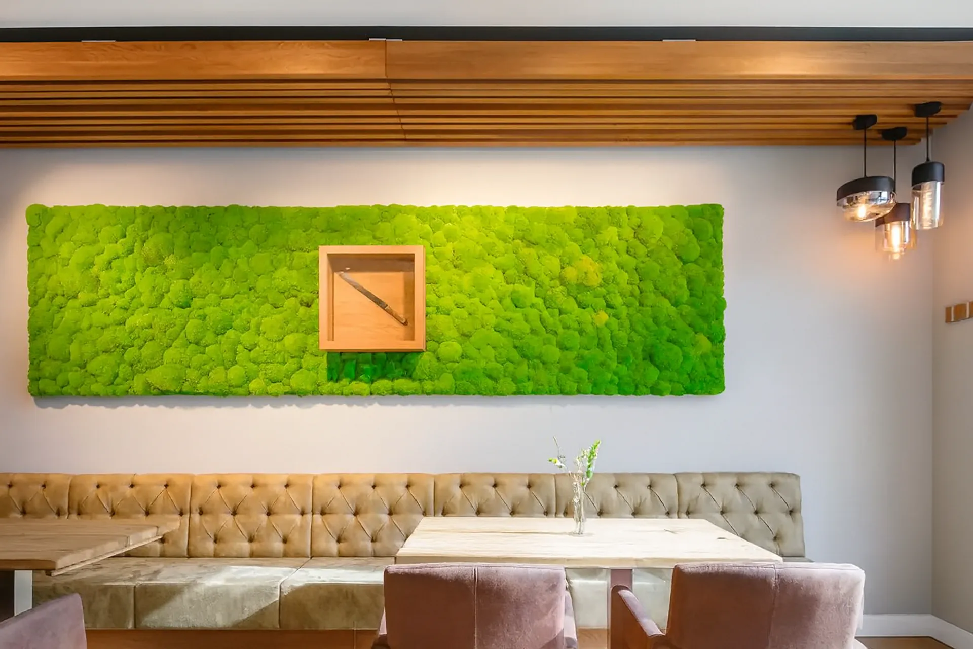 Restaurant Moosbild : gastronomie moderne — Tableaux en mousse de MOOSMOOS