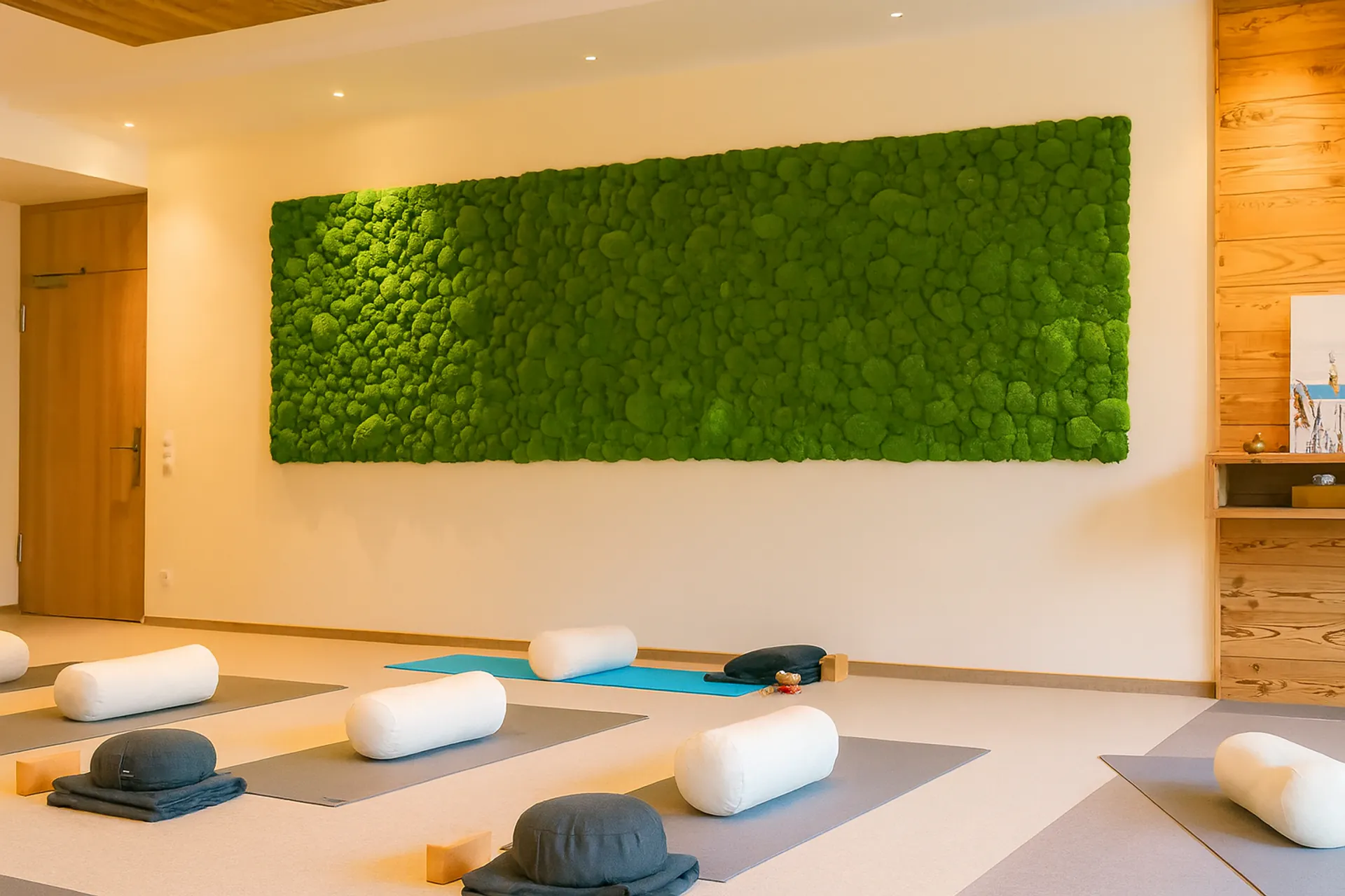 Studio de yoga « Moosbild » – Tableaux en mousse — Tableaux en mousse par MOOSMOOS
