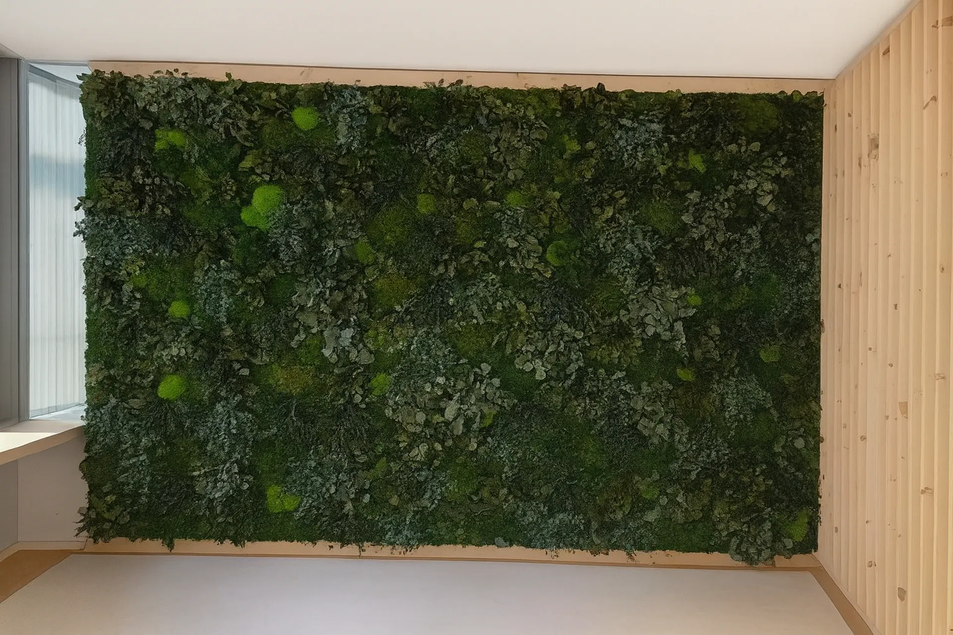 Mur en mousse : végétalisation murale moderne pour les bureaux — Végétalisation murale par MOOSMOOS