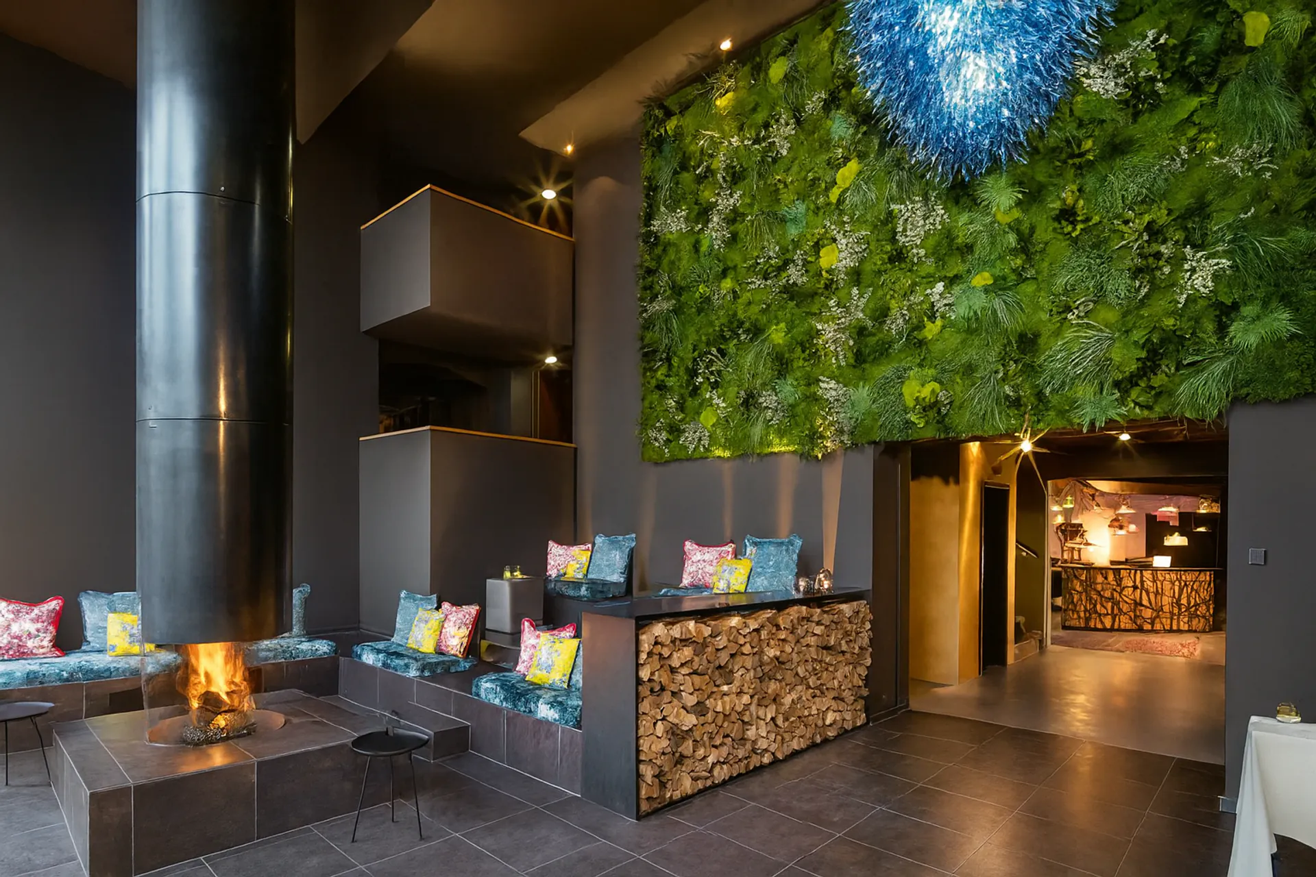 Cloison de séparation pour le salon de la réception d’un hôtel — Cloisons de séparation et solutions acoustiques par MOOSMOOS