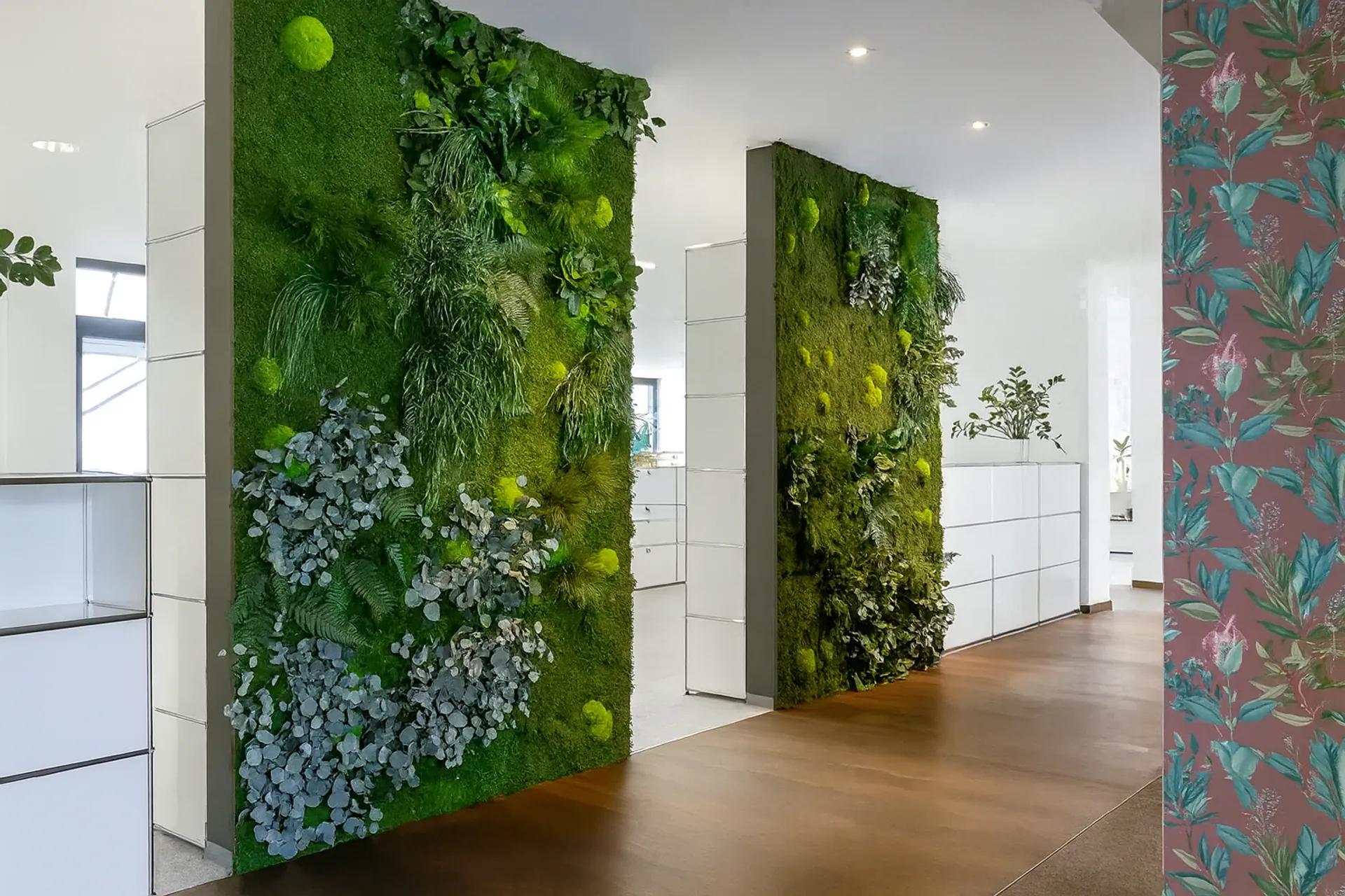 Cloisons de séparation « murs en mousse » pour bureau et réception — Cloisons de séparation et solutions acoustiques par MOOSMOOS