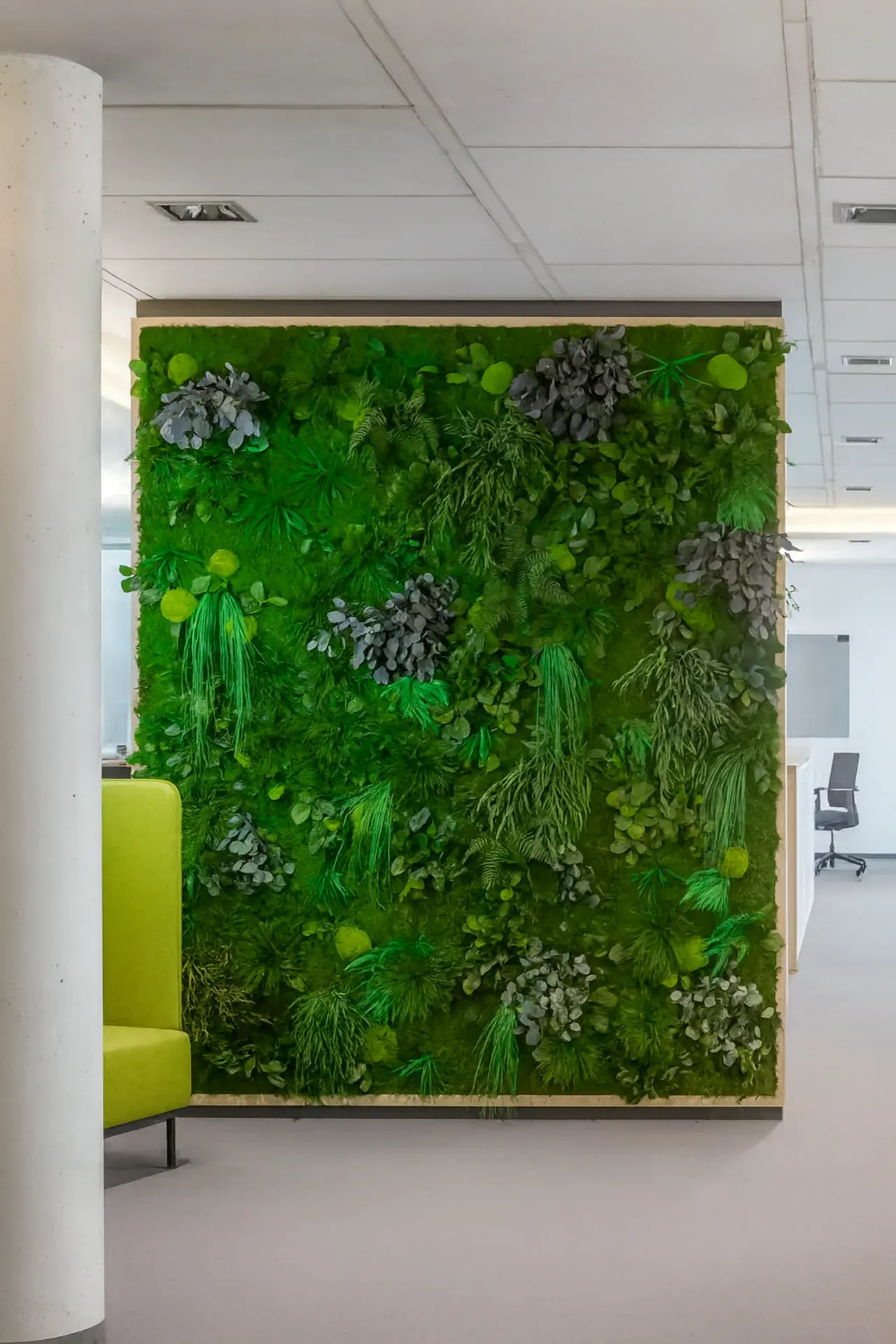 Cloison de bureau verte — Cloisons et solutions acoustiques de MOOSMOOS