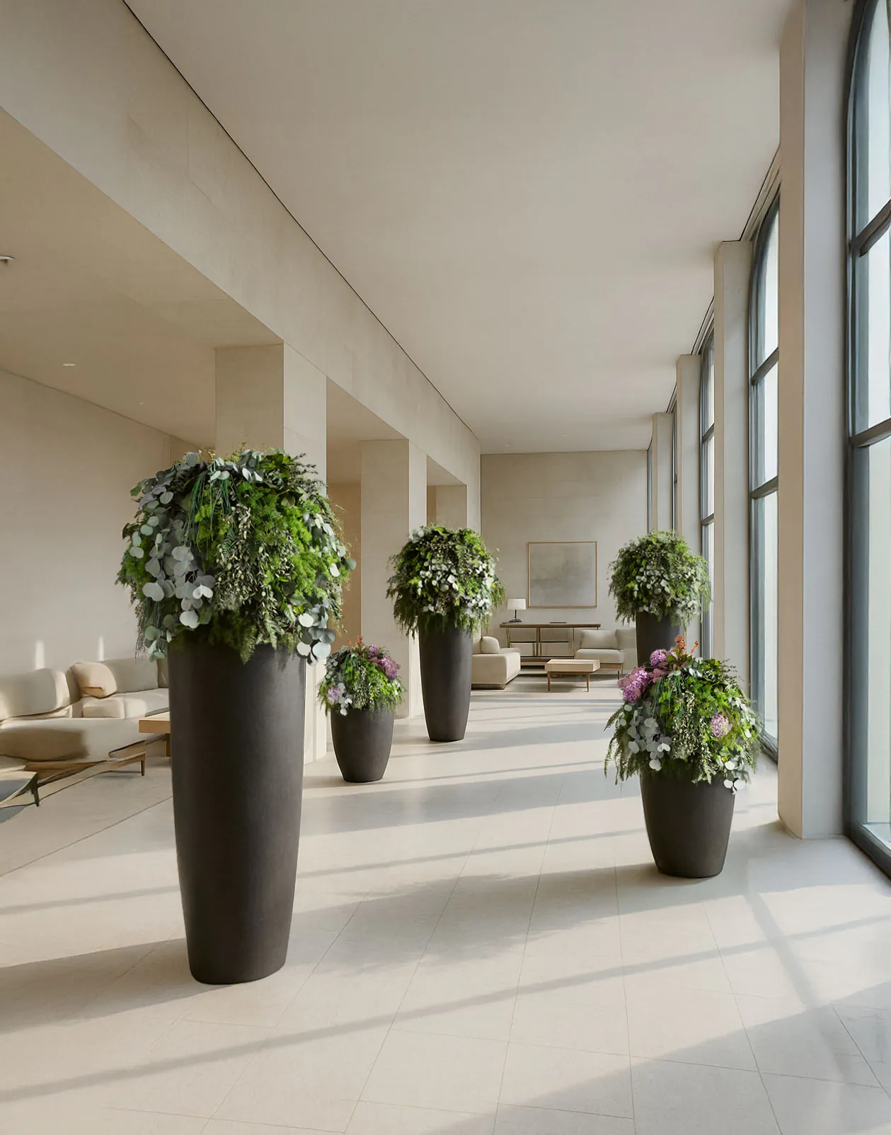 Cloison de séparation pour couloir-galerie moderne — Cloisons de séparation et solutions acoustiques par MOOSMOOS