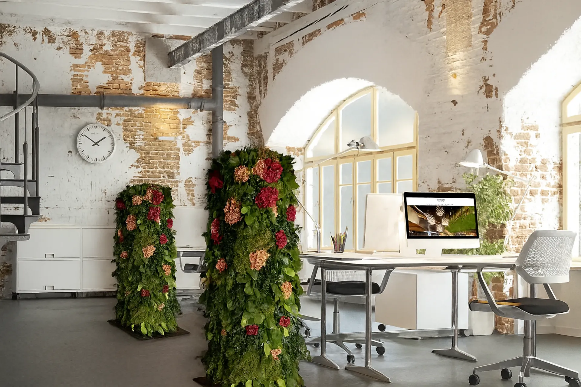 Cloisons de séparation : un bureau moderne et verdoyant — Cloisons de séparation et solutions acoustiques par MOOSMOOS